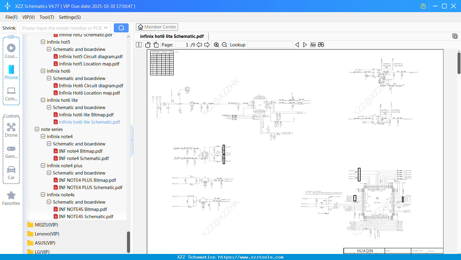 Infinix Hot6 Lite Schematic